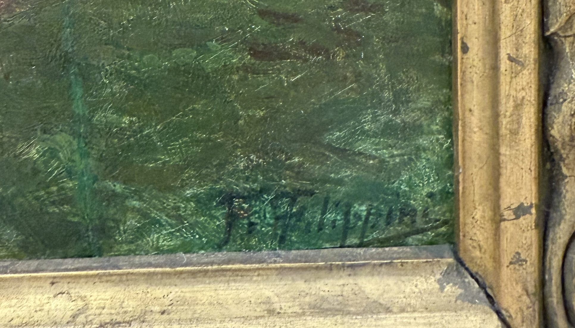 Artwork by Francesco Filippini, Val Trompia, Made of oil on board