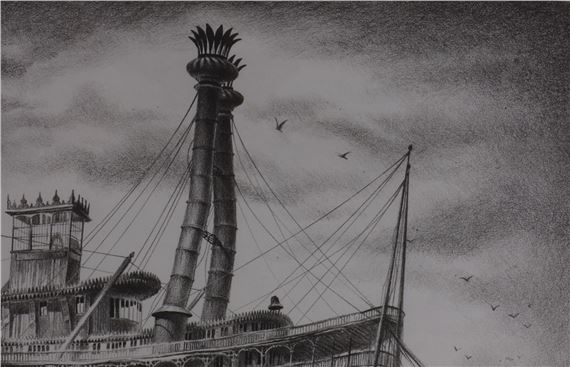 Robert Addison | ROBERT ADDISON PRINT OF THE GREAT REPUBLIC WRECK ...