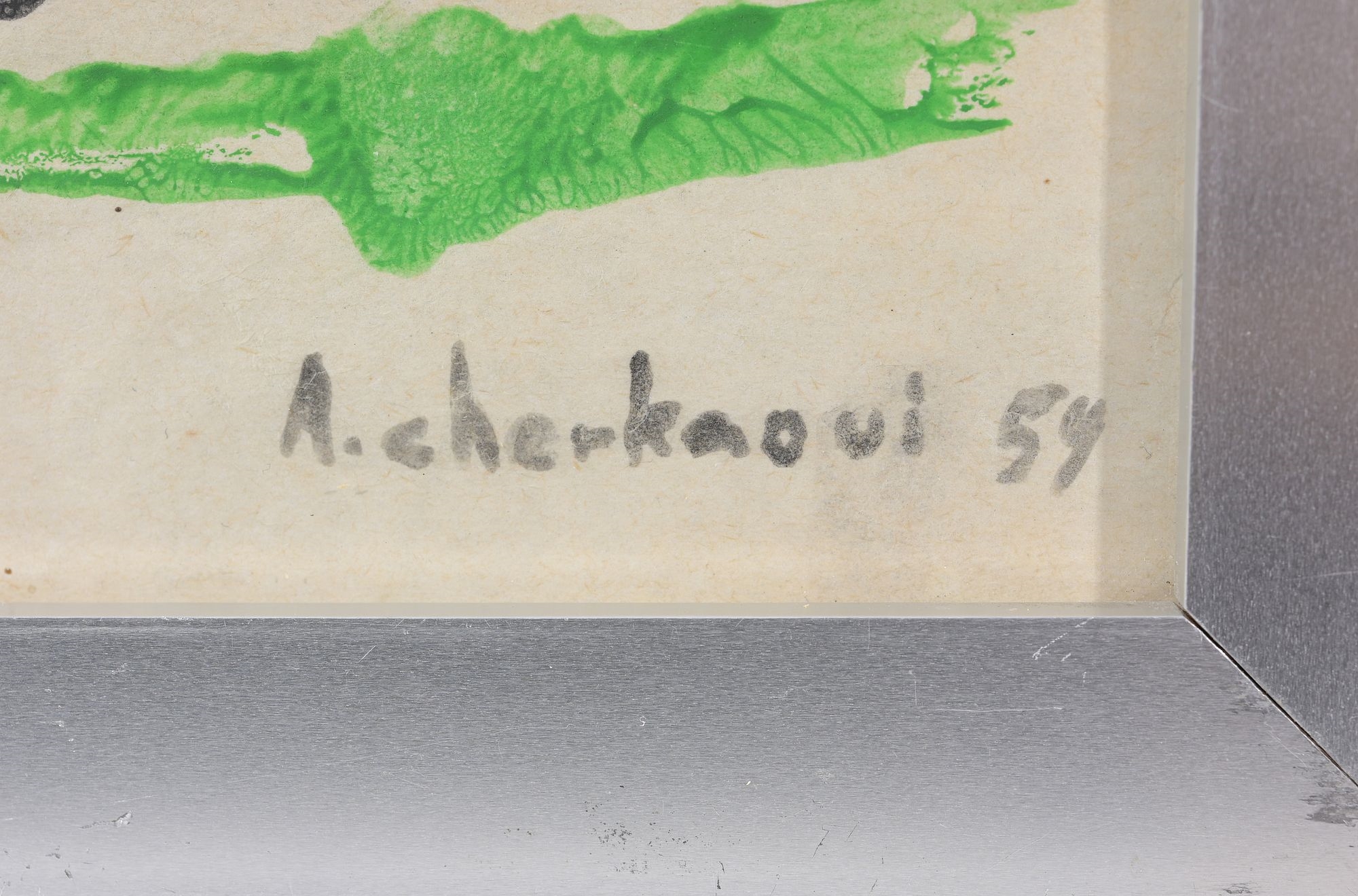 Artwork by Ahmed Cherkaoui, Composition, Made of Gouache