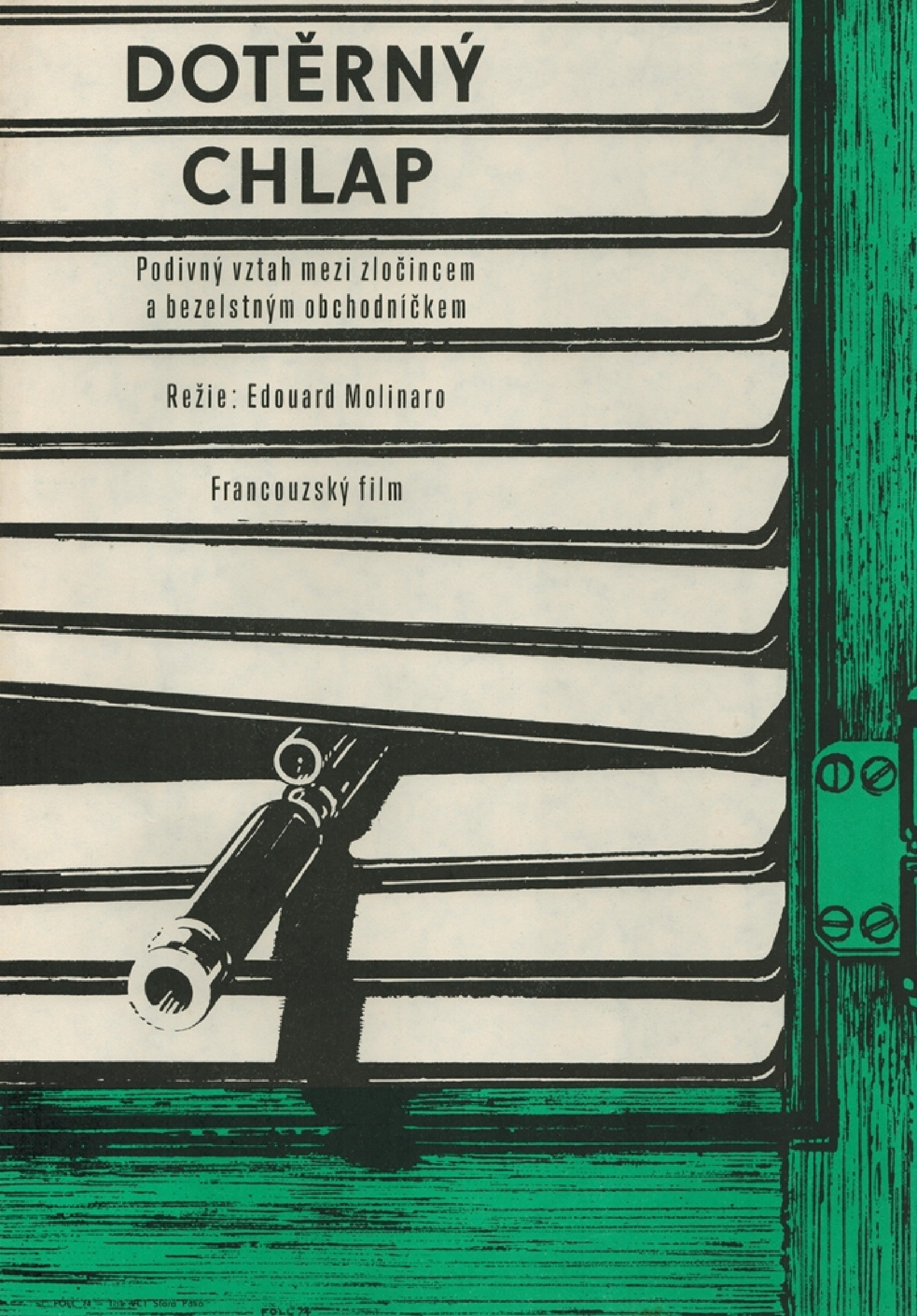 Artwork by Dobroslav Foll, Dotěrný chlap, Made of print on cardboard