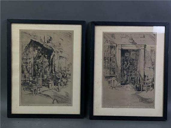 Two Alexander Blum (1888-1969) Etchings - Alexander A. Blum