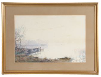 Misty Scene, Windimere - Alfred Heaton Cooper