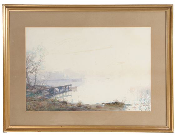 Misty Scene, Windimere - Alfred Heaton Cooper