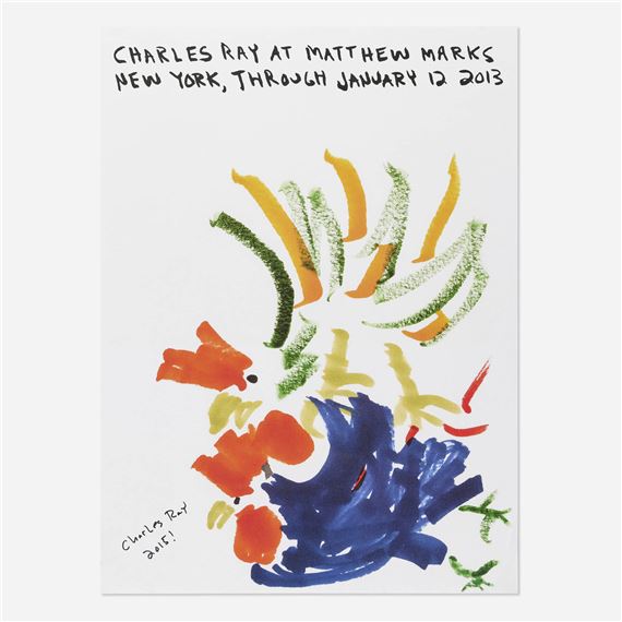Matthew Marks exhibition poster - Charles Ray
