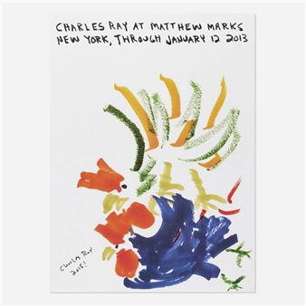 Matthew Marks exhibition poster - Charles Ray