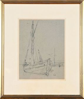 Sailboat; Pointu; Wooden boat - Lucien Porcheron