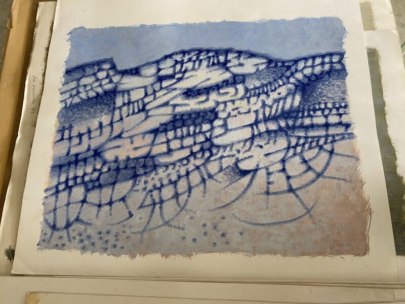 Artwork by Robert Pernin, ENSEMBLE : Abstractions, Made of gouache on paper