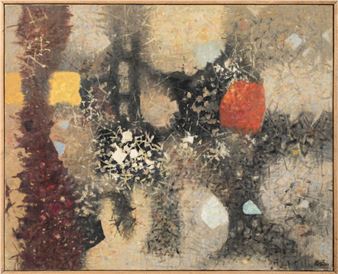 Composition  Signé en bas à droite  OH - Robert Pernin