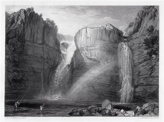 High Force Falls by Joseph Mallord William Turner, 1878