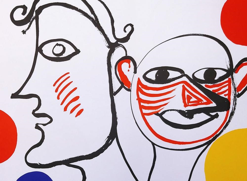 Artwork by Alexander Calder, Faces, Made of Lithograph