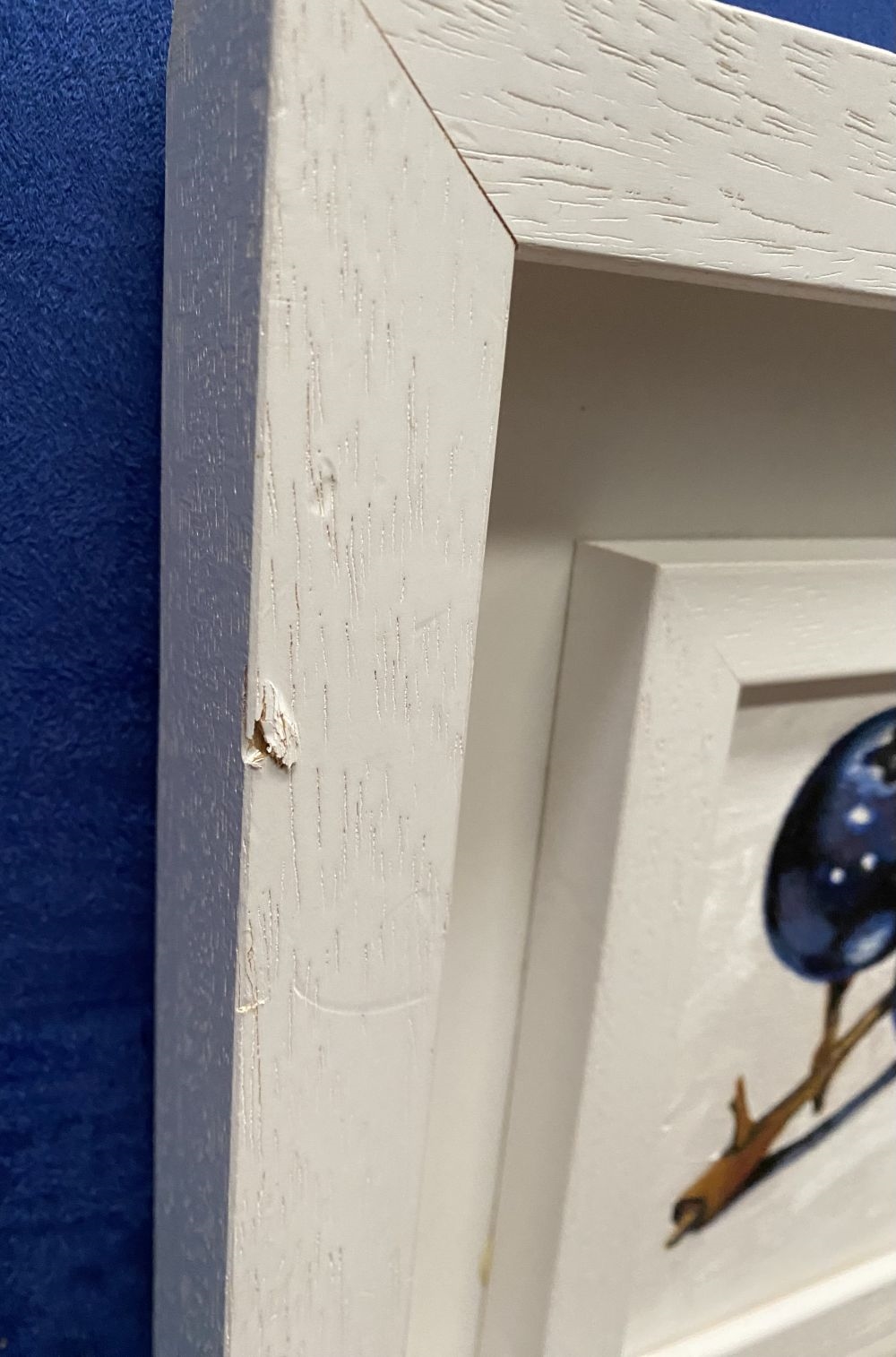 Artwork by John Hornubia, BLUEBERRIES, Made of oil on board