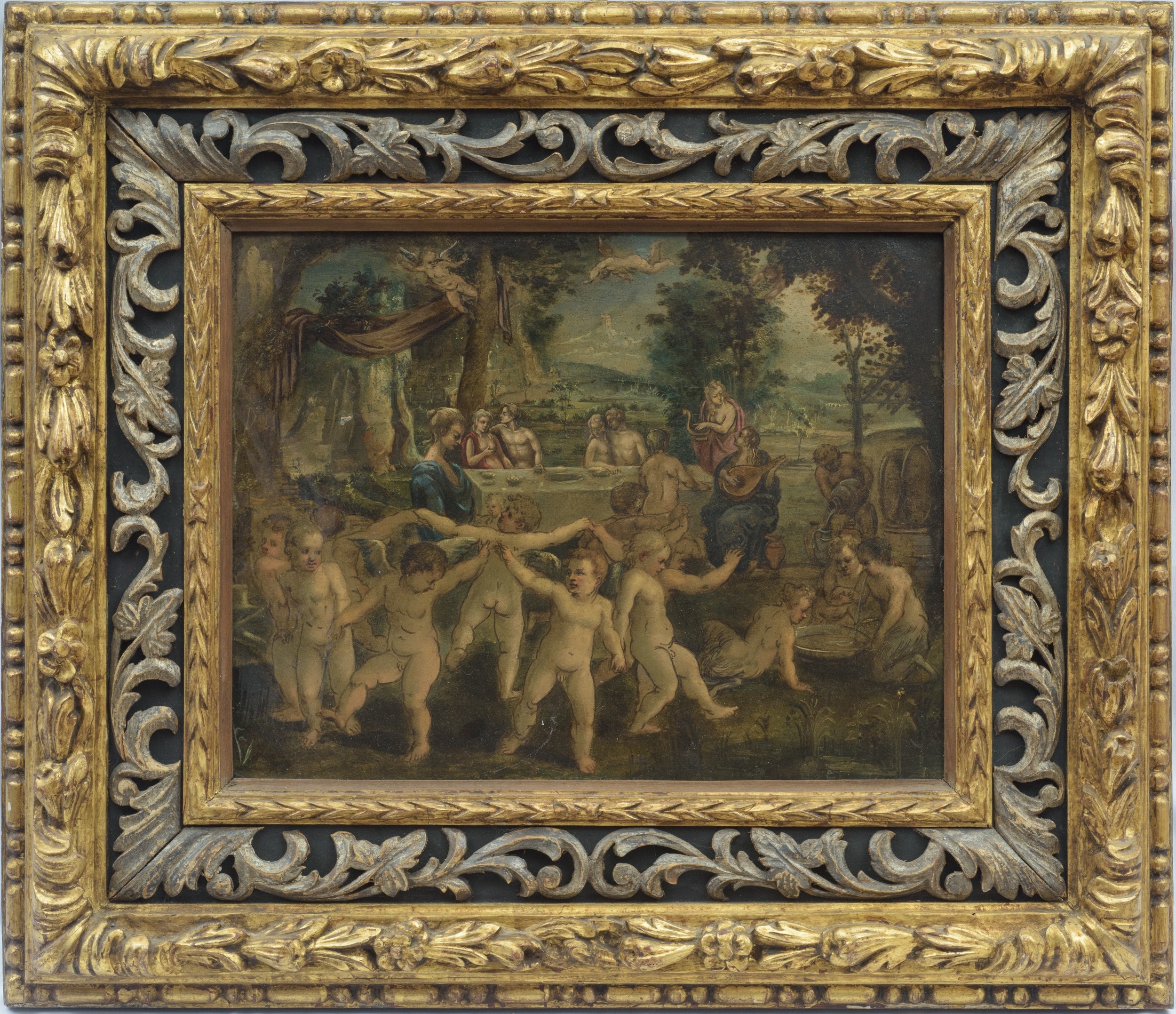 Artwork by Adam Elsheimer, Danza di amorini, inizi XX secolo, Made of legno intagliato