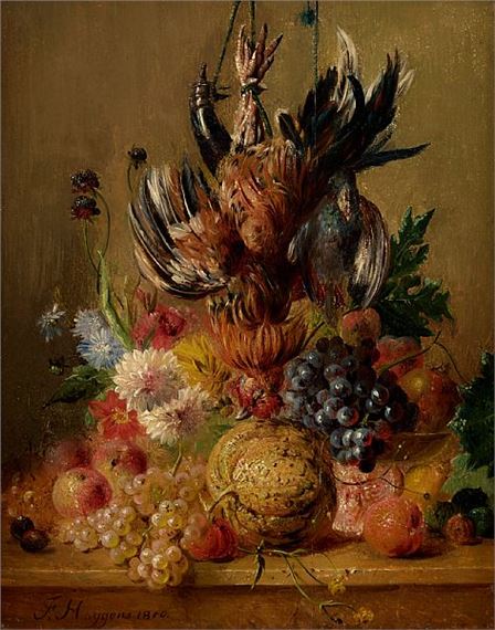 Nature morte. - François Joseph Huygens