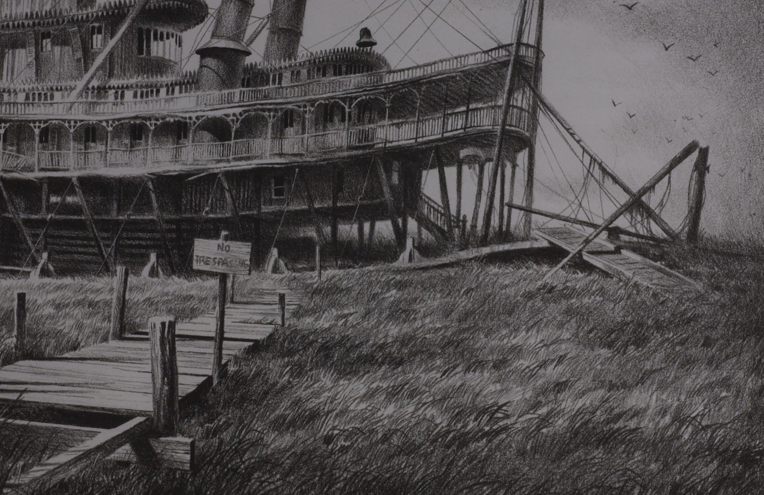 Robert Addison | ROBERT ADDISON PRINT OF THE GREAT REPUBLIC WRECK ...