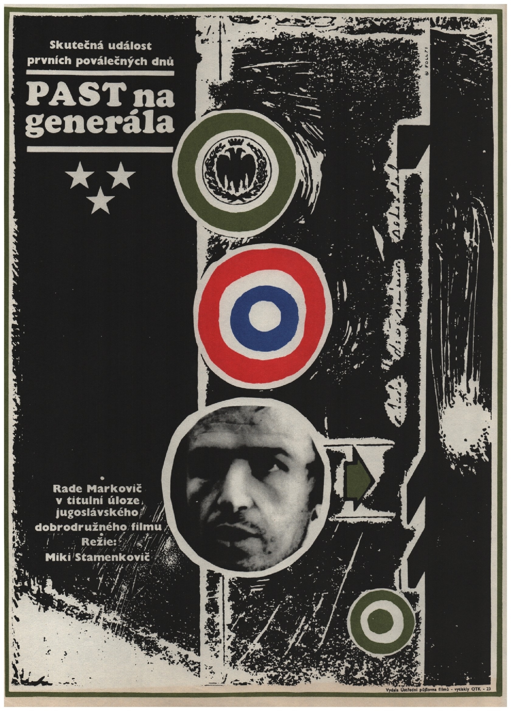 Artwork by Dobroslav Foll, Past na generála, Made of print on cardboard