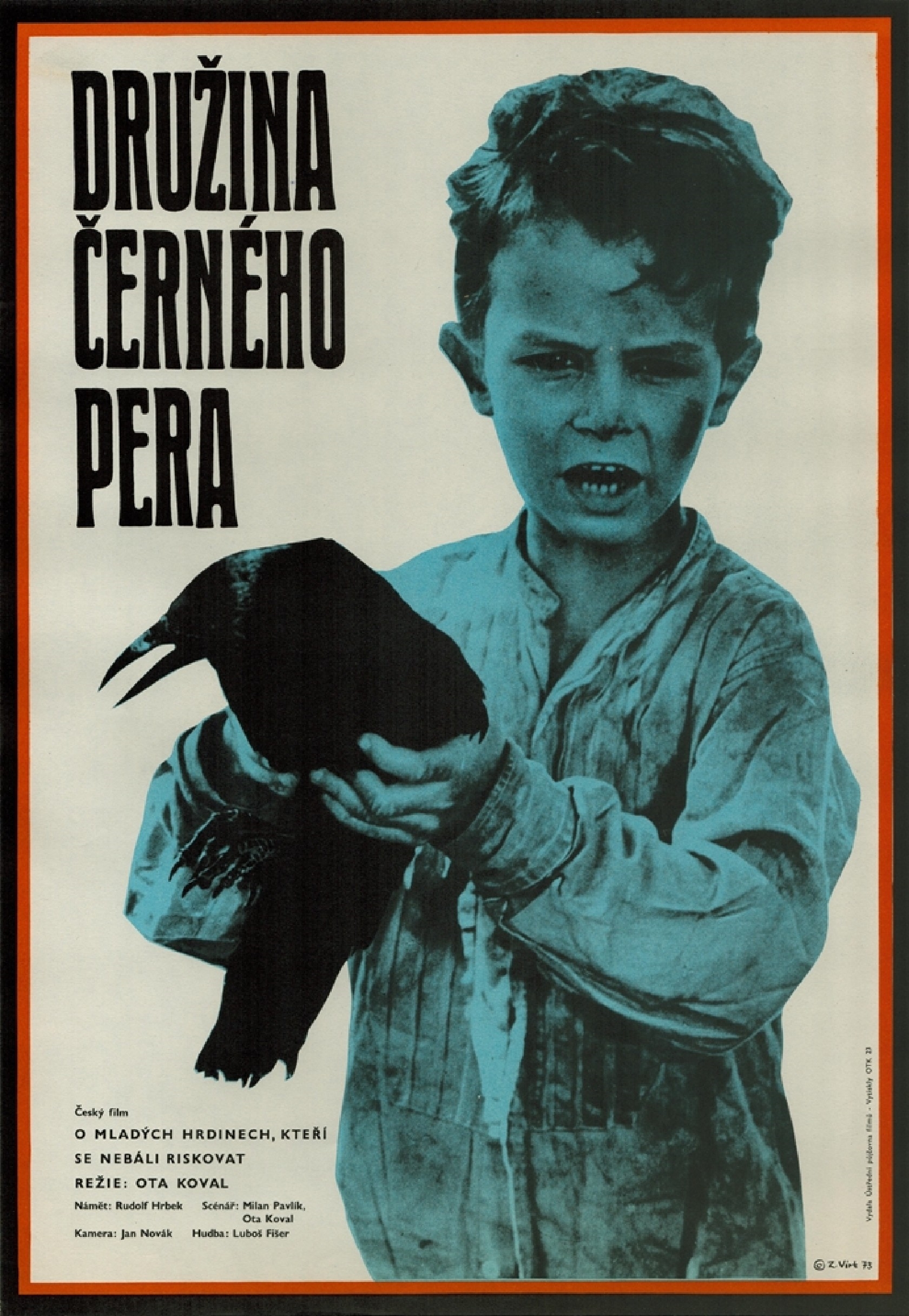 Artwork by Zdeněk Virt, Družina černého pera, Made of print on cardboard