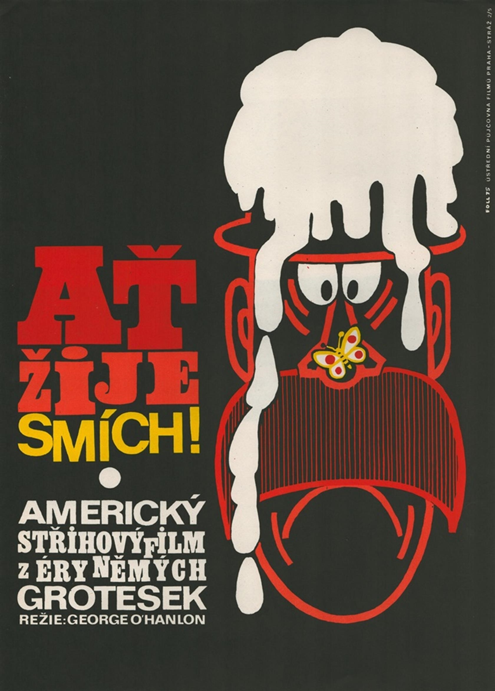 Artwork by Dobroslav Foll, Ať žije smích, Made of print on cardboard