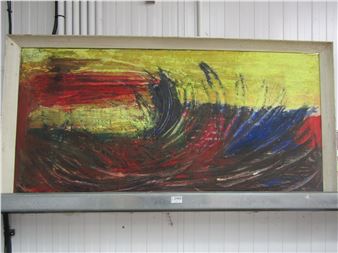 An Abstract oil on board - M. A. Bussey