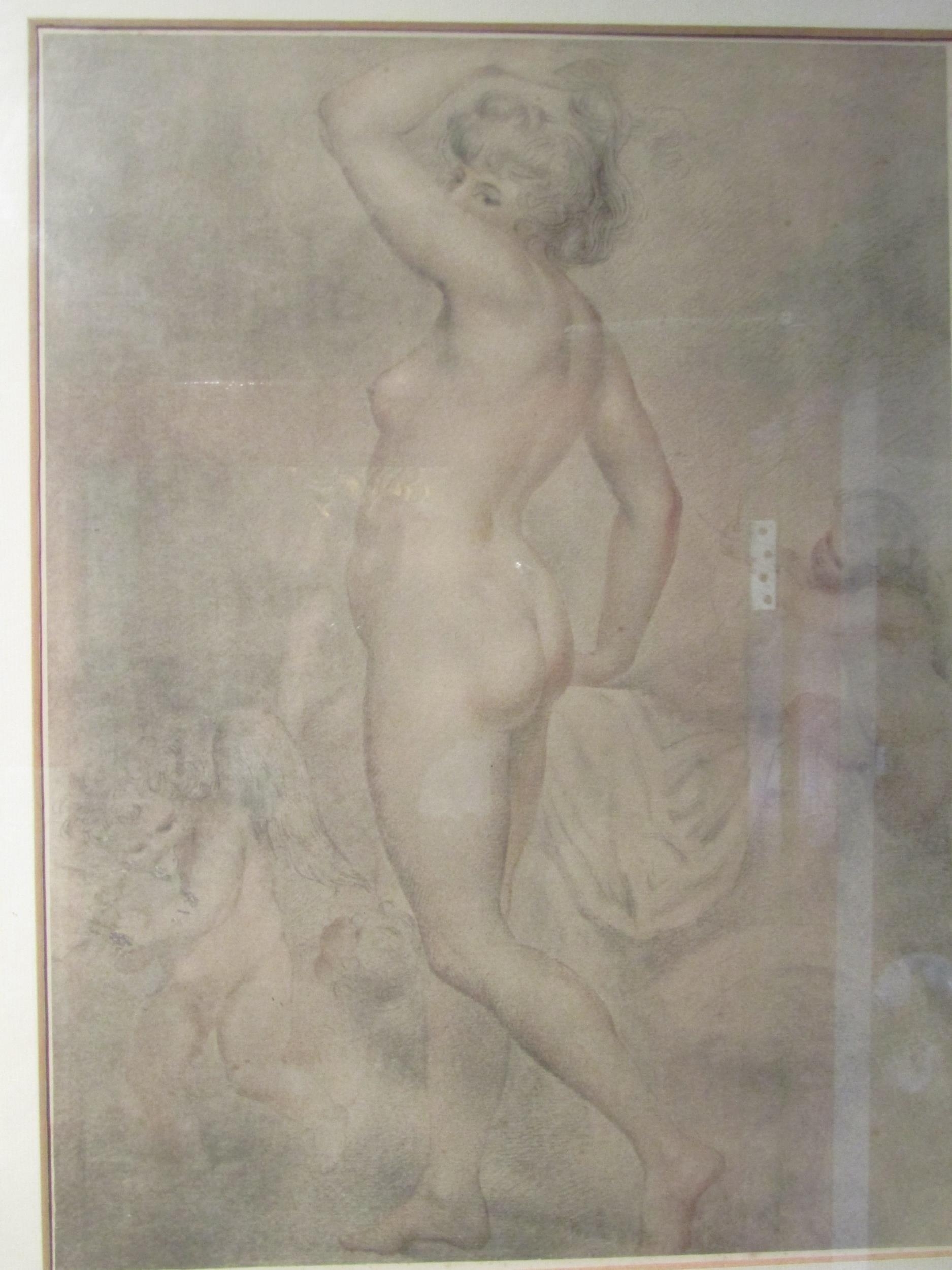 Artwork by George Romney, Emma, Lady Hamilton, as the Goddess of health, Made of print