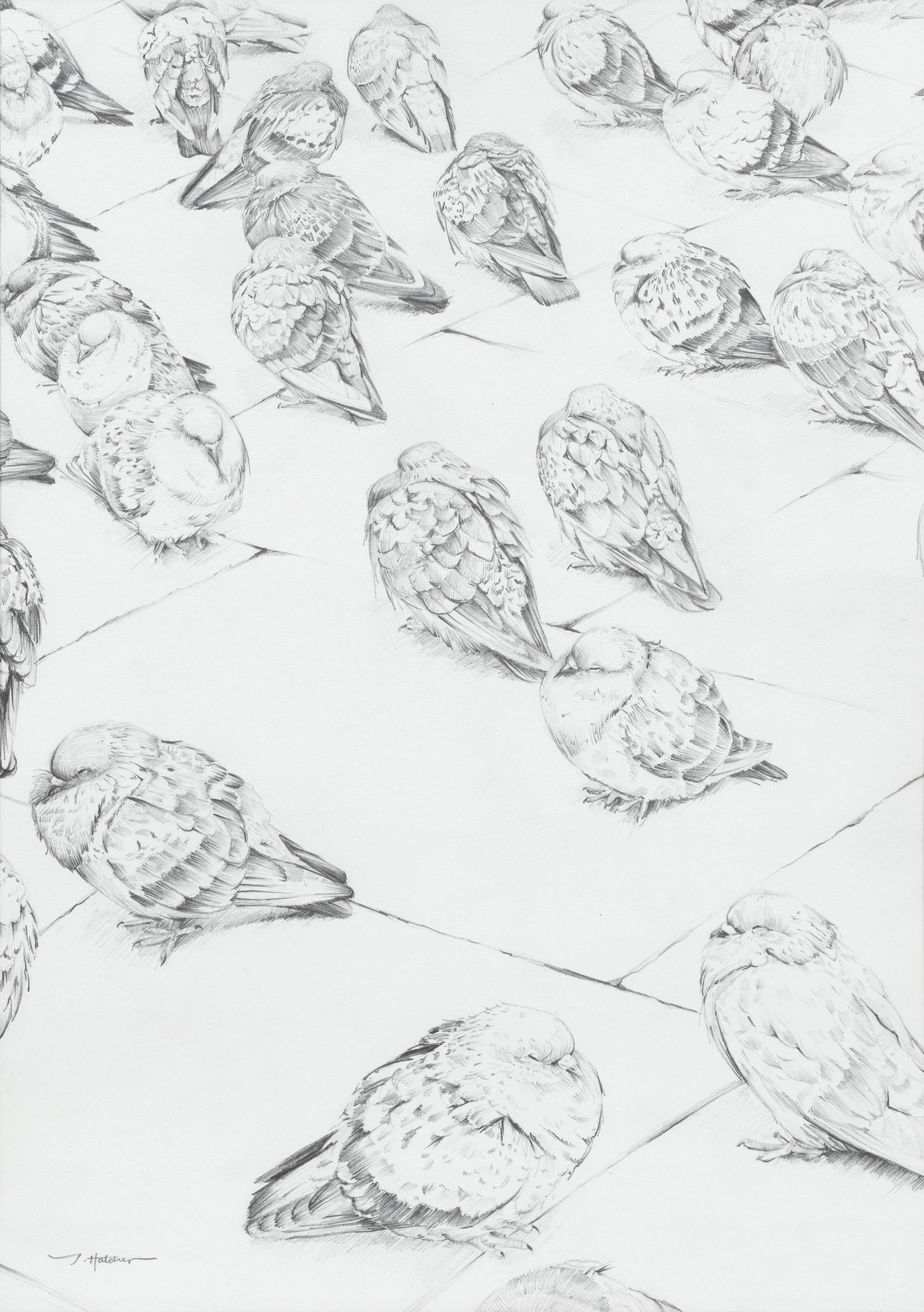 Artwork by James Hatcher, Old Cavendish Street, Made of watercolour paper