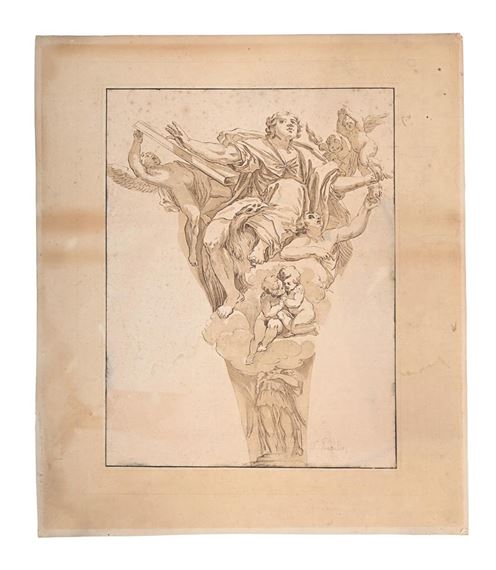 St. John with Putti - Johann Gottlieb Prestel