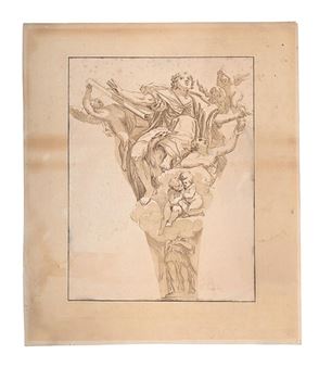 St. John with Putti - Johann Gottlieb Prestel