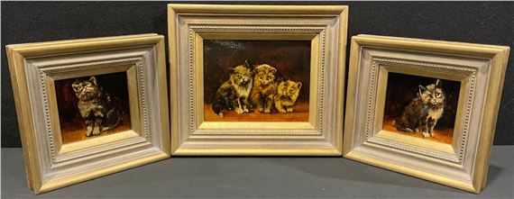 Mischievous Kittens by E. Robins