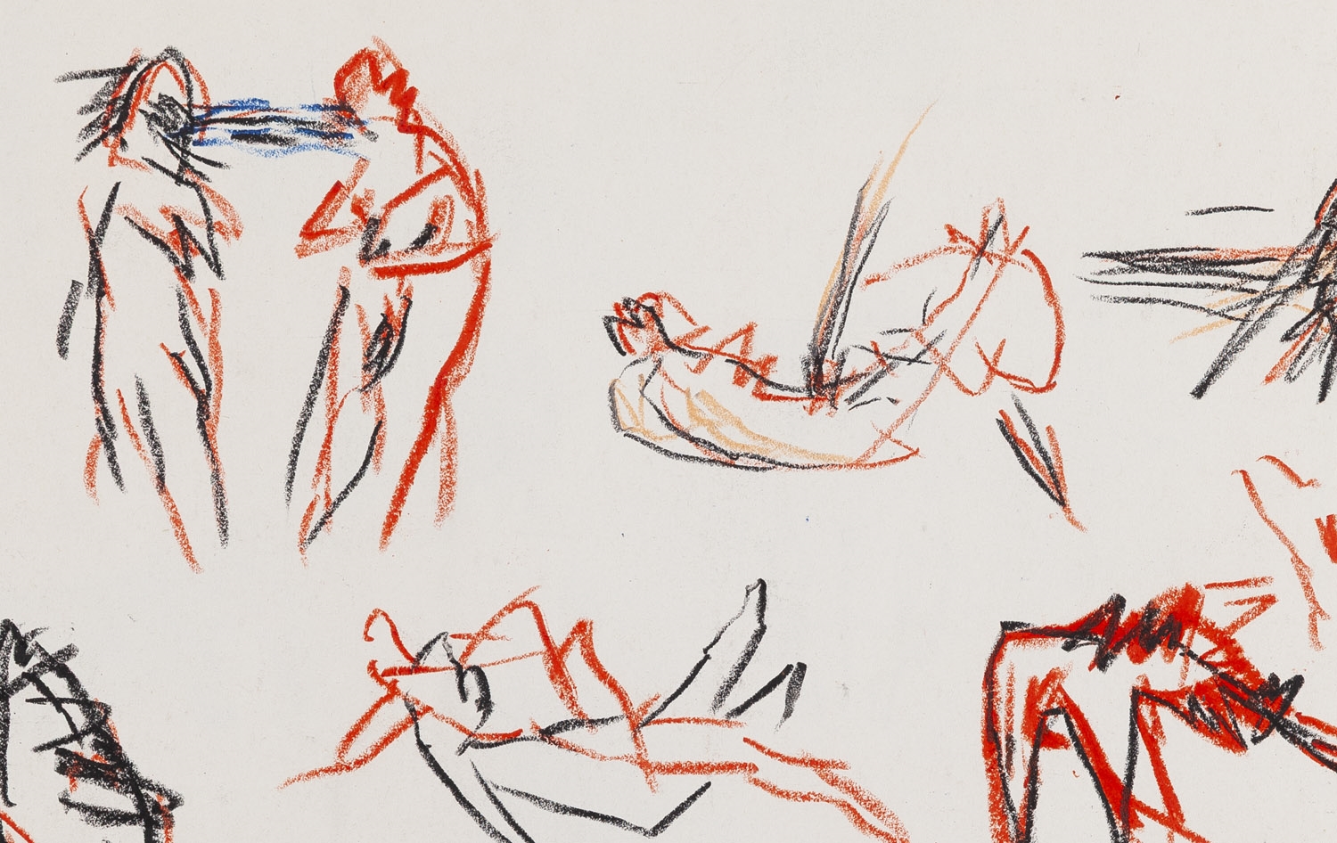 Artwork by Tomasz Ciecierski, Bez tytułu, 1984, Made of kredki/papier