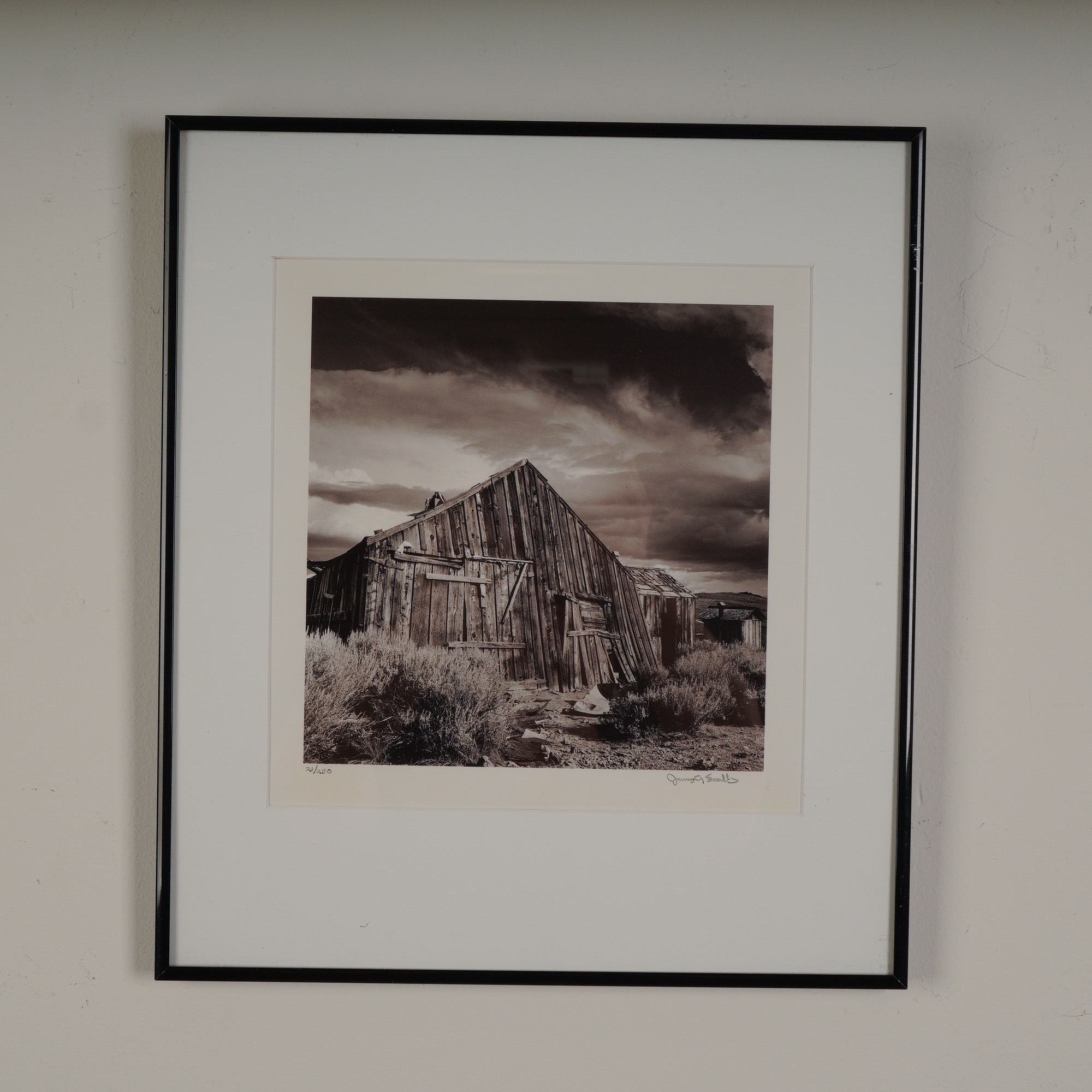 Artwork by James A. Swallow, Waiting Till the Next, Made of black and white photograph