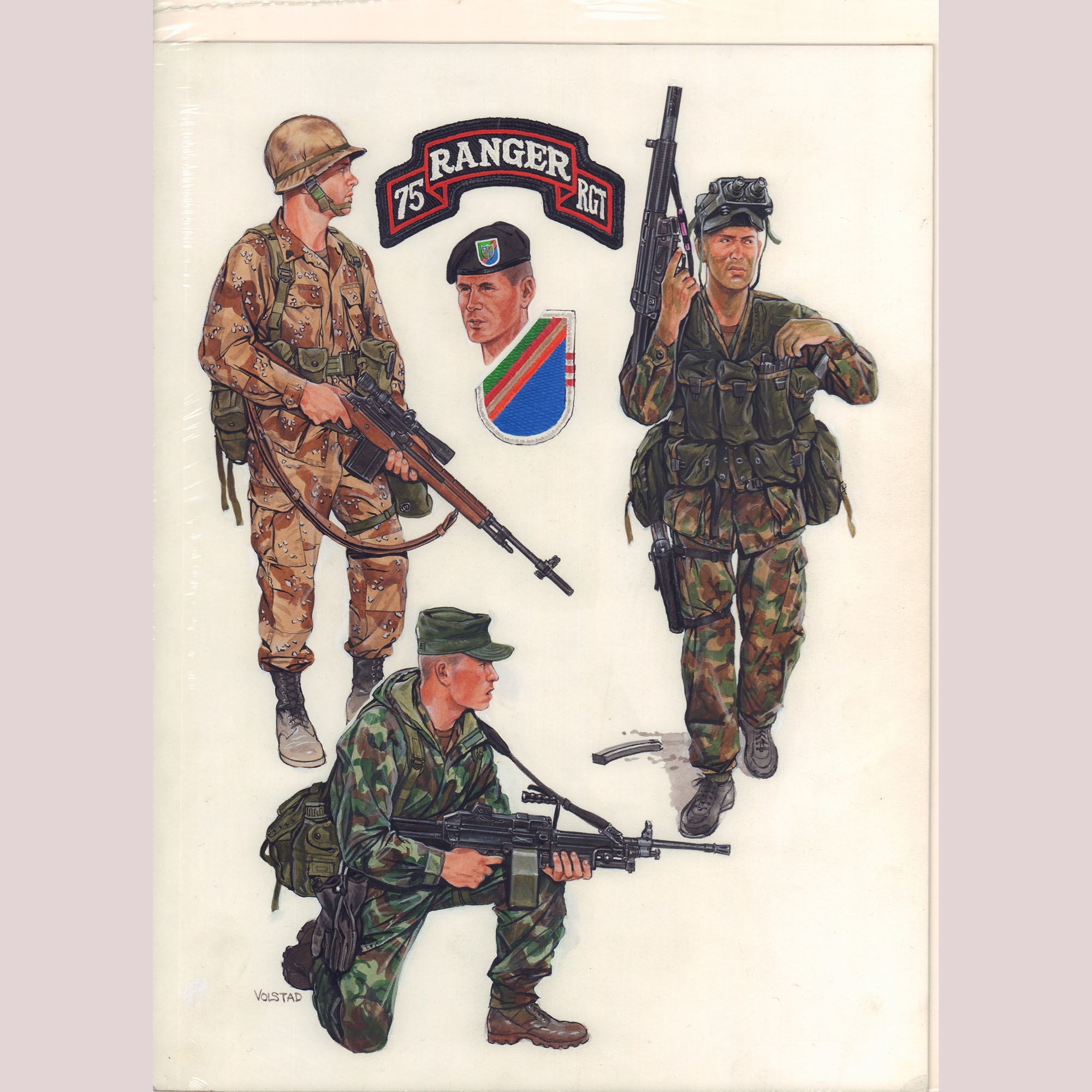 Ronald B. Volstad | Ron Volstad Original Gouache on Board, U.S. Army ...