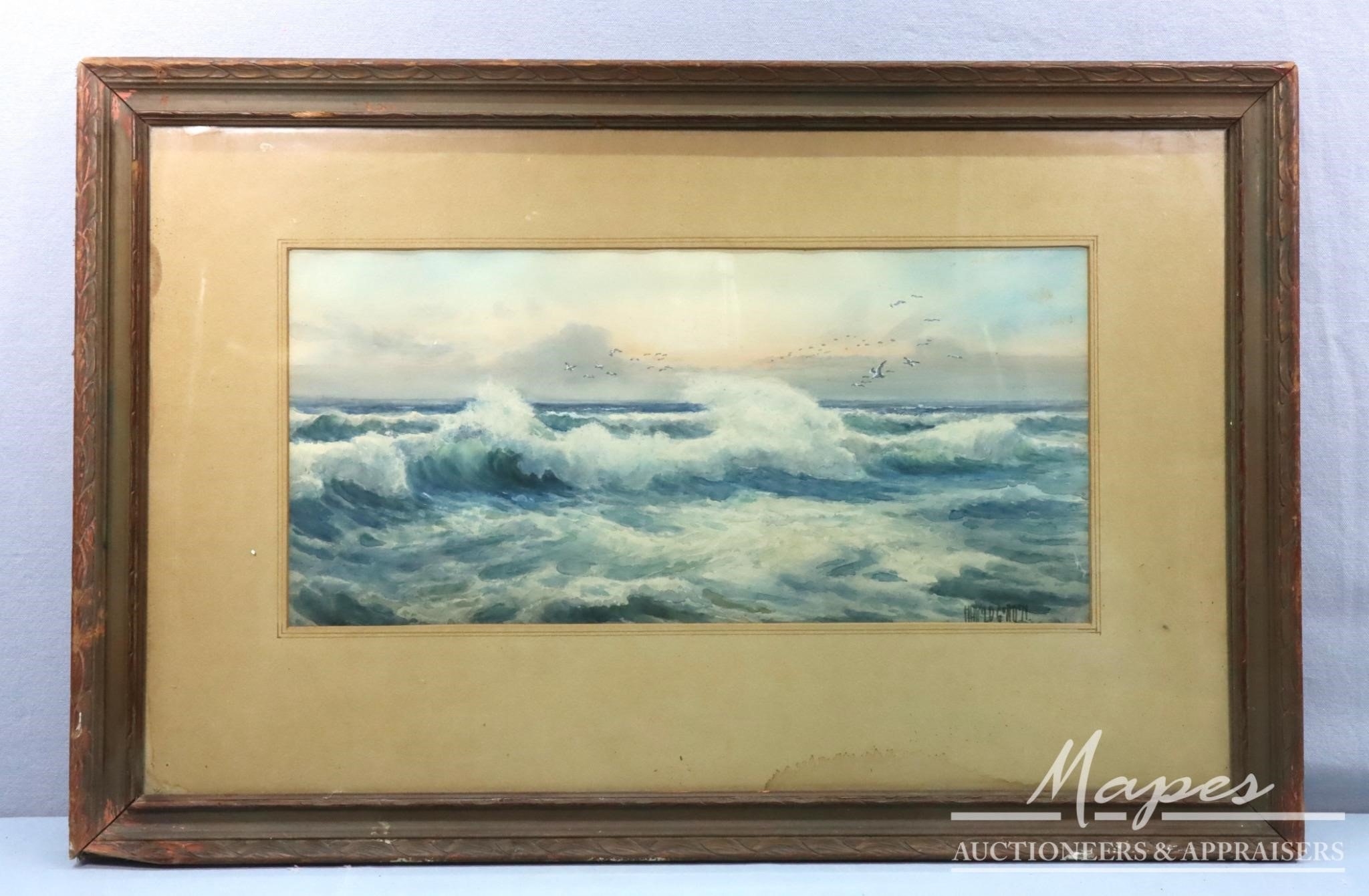 Harold Gordon | Seascape Watercolor Painting | MutualArt