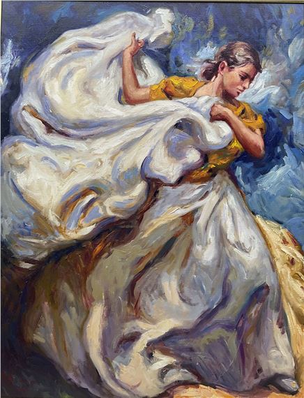 Dancer with Drapes by Jose L. Giner