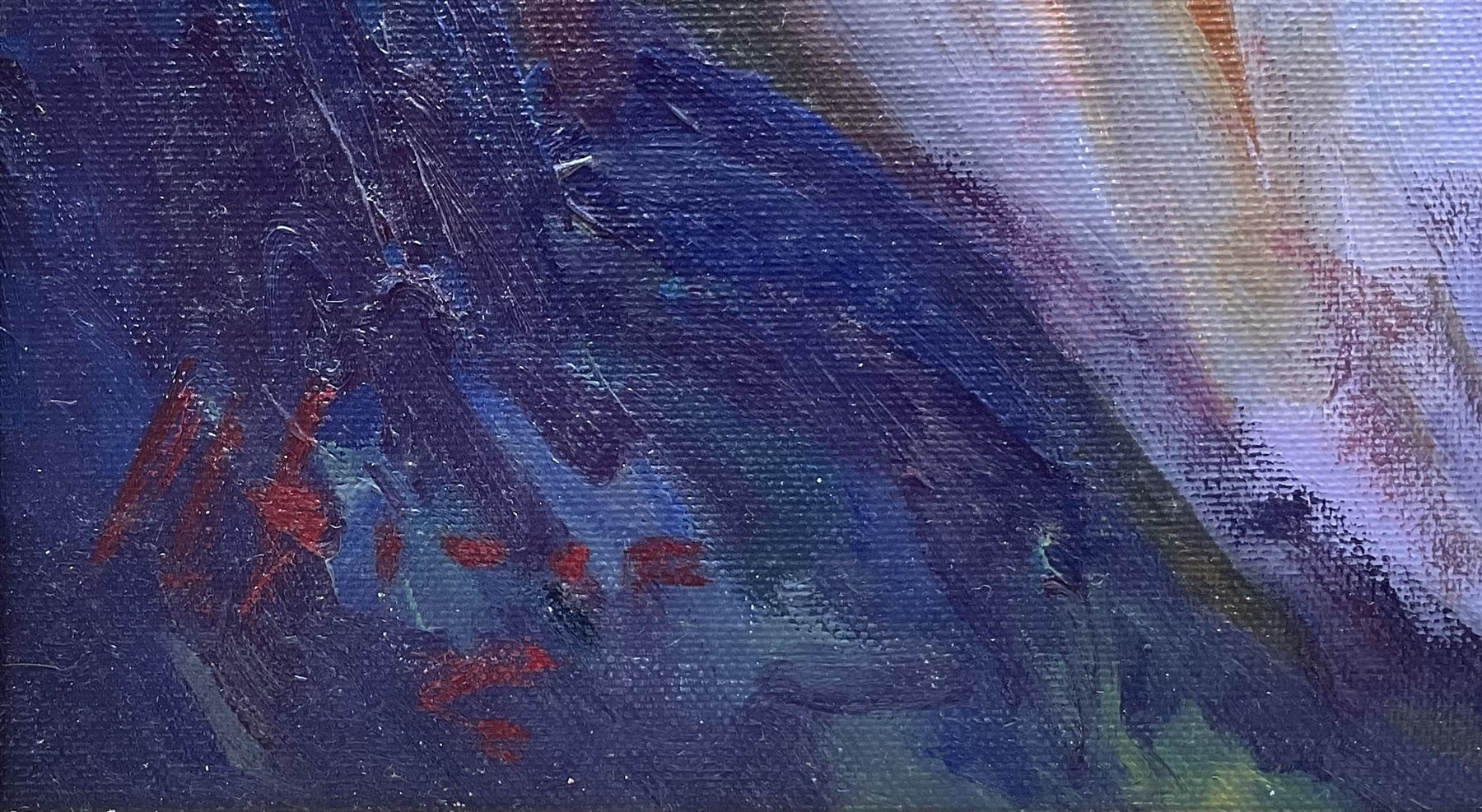 Artwork by Jose L. Giner, Dancer with Drapes, Made of oil on canvas