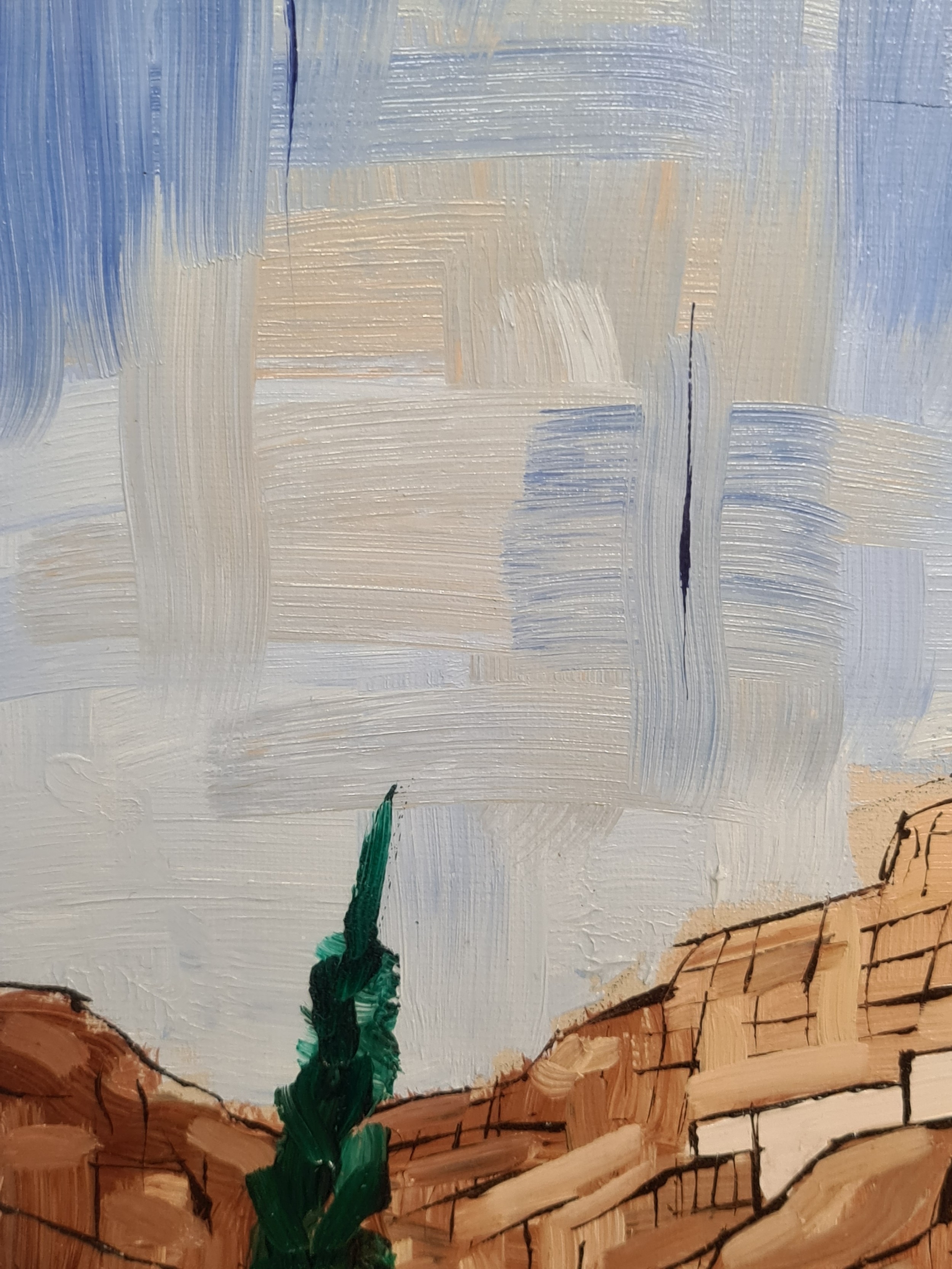 Artwork by Brian Walsh, Brian Breathnach / B Walsh, Made of oil on board