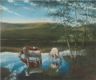 CATTLE WATERING - Sam Mateer