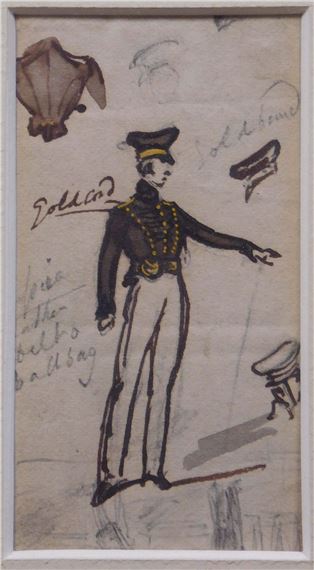 Small Sketch of a Soldier by George Cruikshank