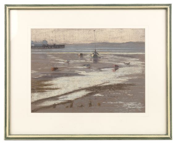William Innes | Barges in dockland | MutualArt