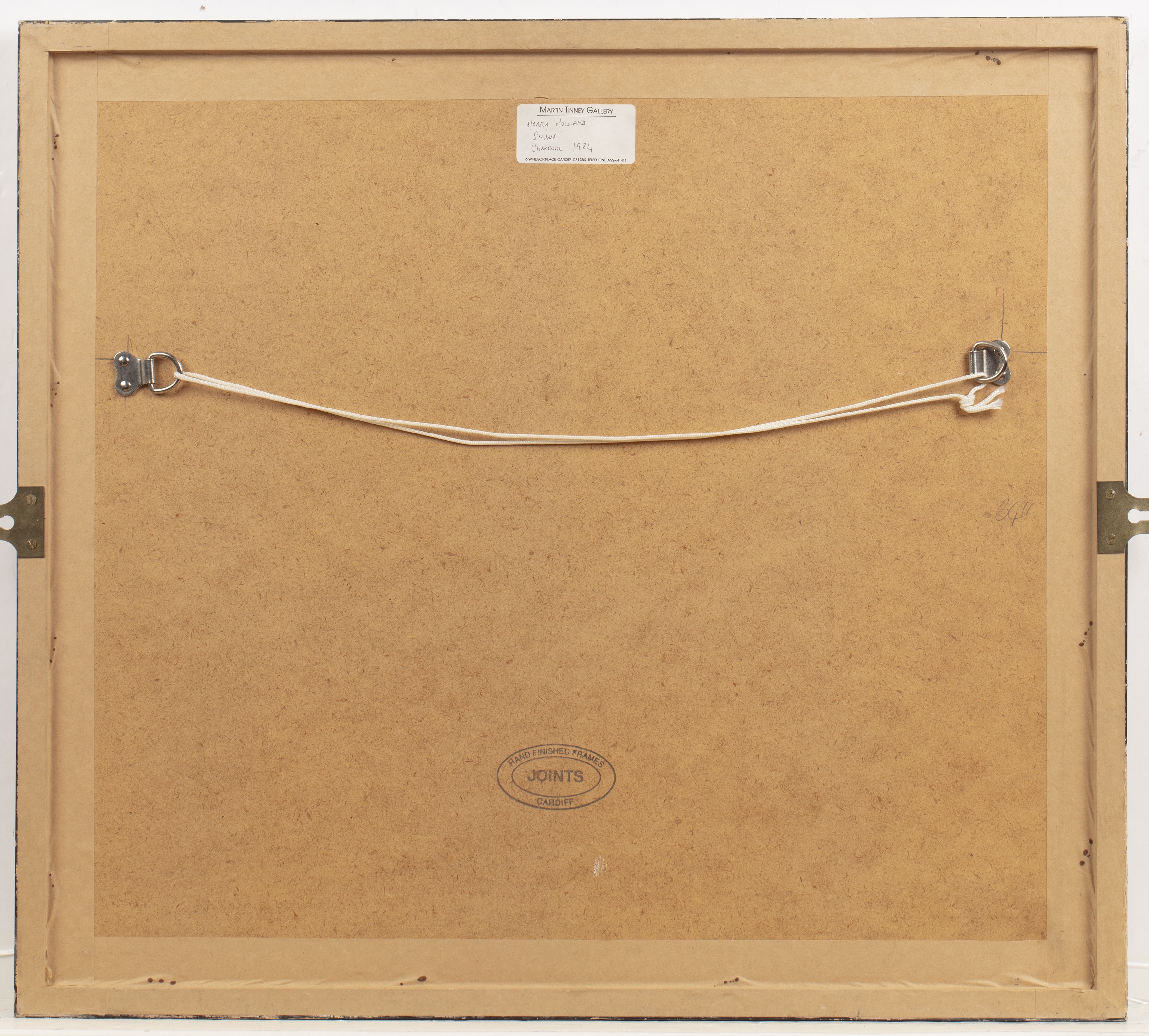 Artwork by Harry Holland, Sauna, Made of watercolour and charcoal