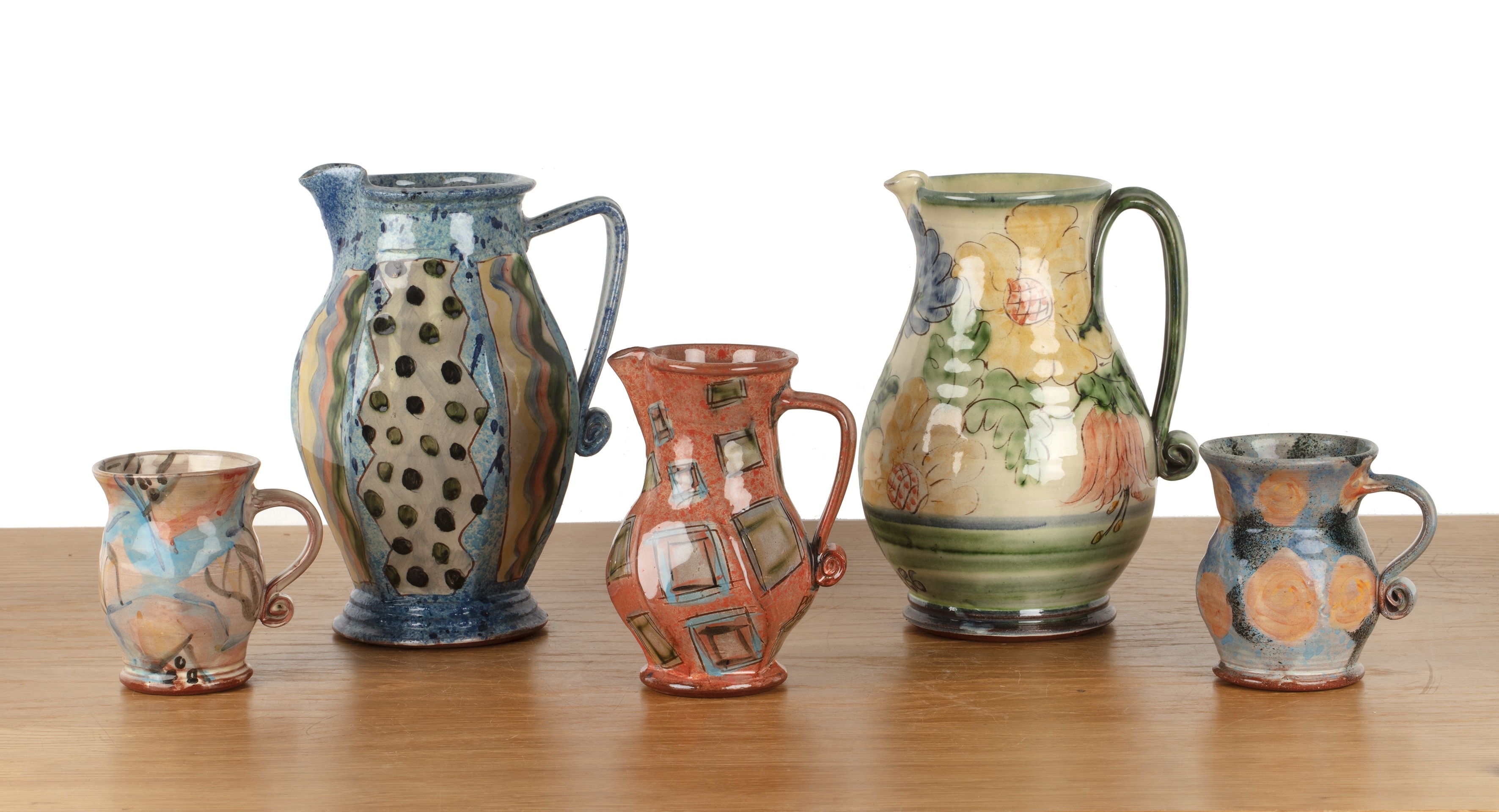 Artwork by Paul Jackson, Five pieces of studio ceramics, Made of ceramics