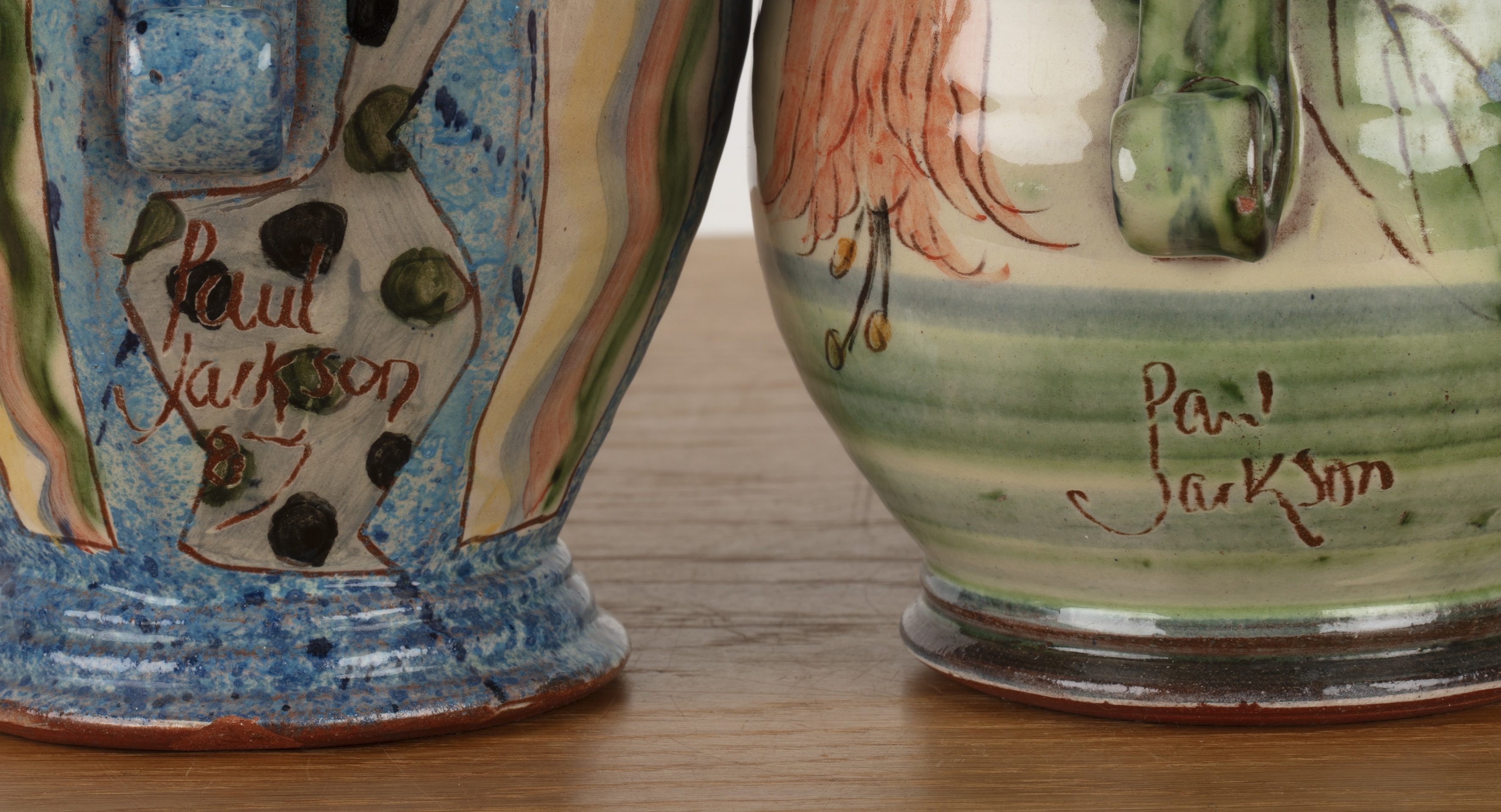 Artwork by Paul Jackson, Five pieces of studio ceramics, Made of ceramics