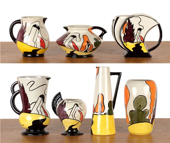 House and Path pattern by Lorna Bailey