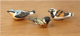 Three ocarinas in the form of various birds - Neil Ions