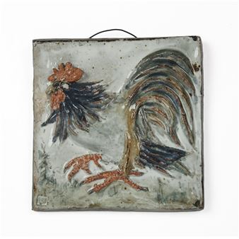 Cockerel plaque - Colin Kellam