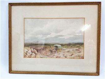 Horses and Cart - Arthur Barnes