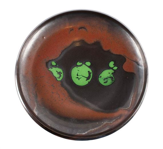 Hampstead Porcelain Crackle Glaze Round Cabinet Knob - 39mm Diameter - View #7