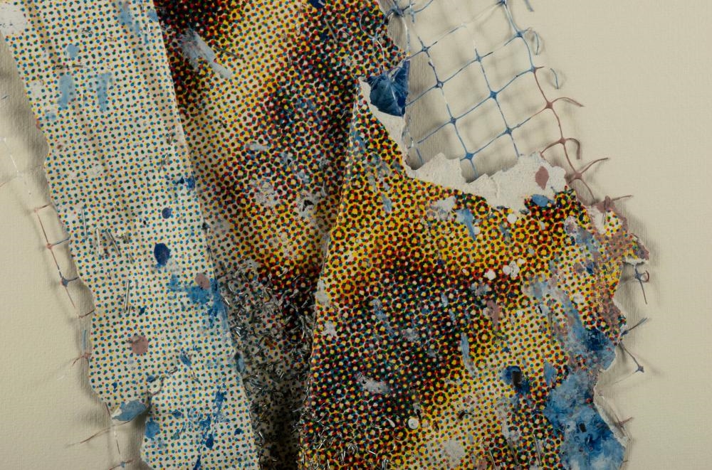 Artwork by Sue Eisler, Series V2, Made of Mixed media collage