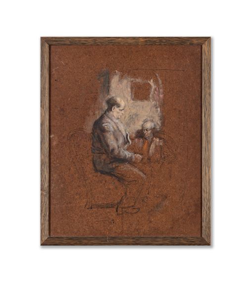 Sketch of Lloyd Rees and Wakelin, 1950 by William Dobell, 1950