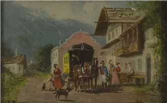 Post -Carriage at the Rest - J. Ringler