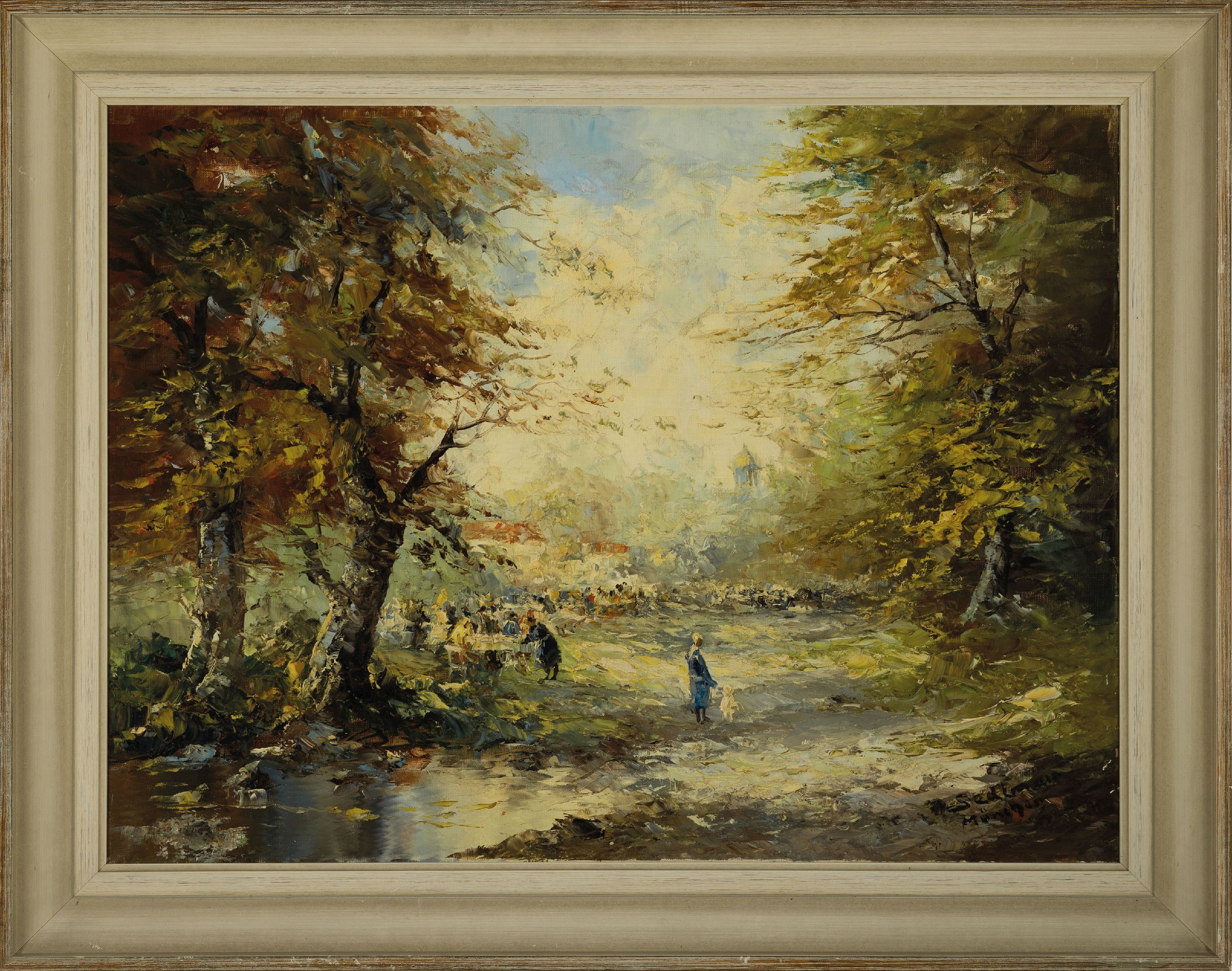 Artwork by Veronika Sedlmair, excursion restaurant at the gates of Munich, Made of oil / canvas