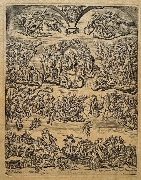 Artwork by Sebastian Fulcarus, The Last Judgment, Made of Etching